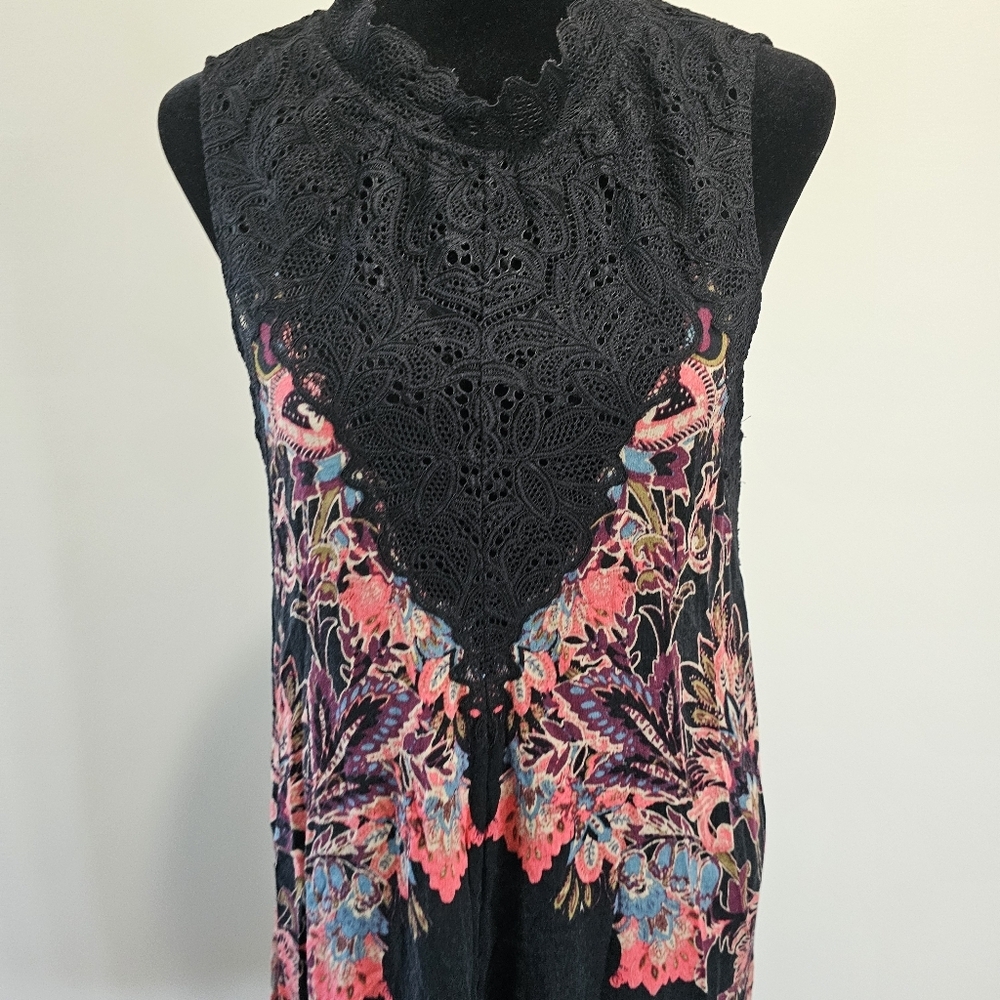 Intimately Free People Marsha Trapeze Swing Slip  Dress Size Medium Whimsigoth - Picture 3 of 12